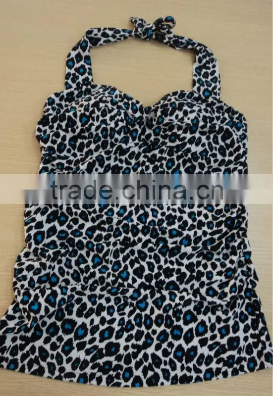 stripe ONE piece swimwear