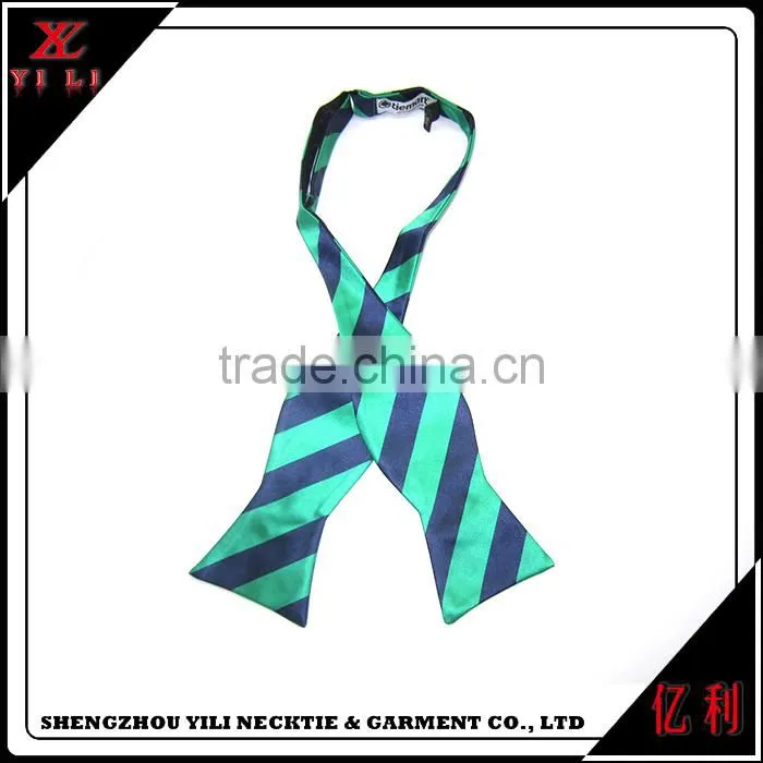 Customized silk woven large mens self tie cheap mens silk bow ties