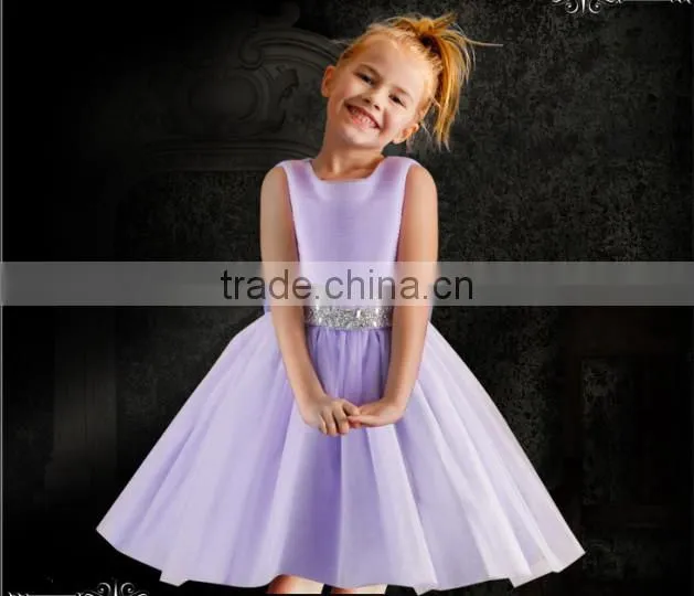 2016 New Girl Wedding Dress Formal Dress For Flower Girl Top Grade Kids Clothes GD90427-3