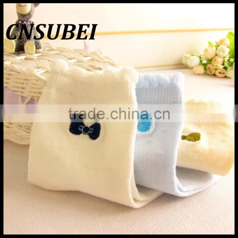 Ribbon embroidery girl cotton children sock