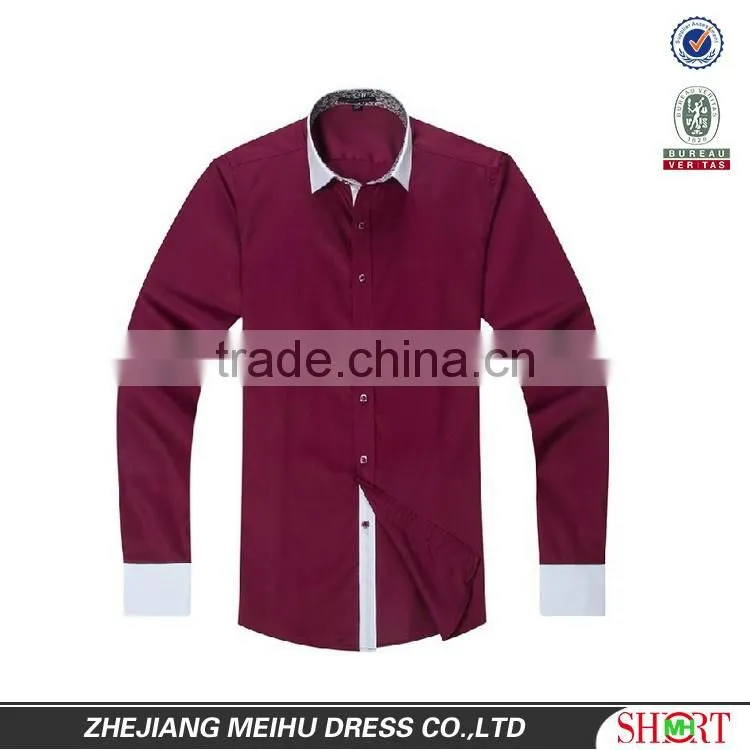 Men slim casual long sleeve shirt fashion men shirt from italy