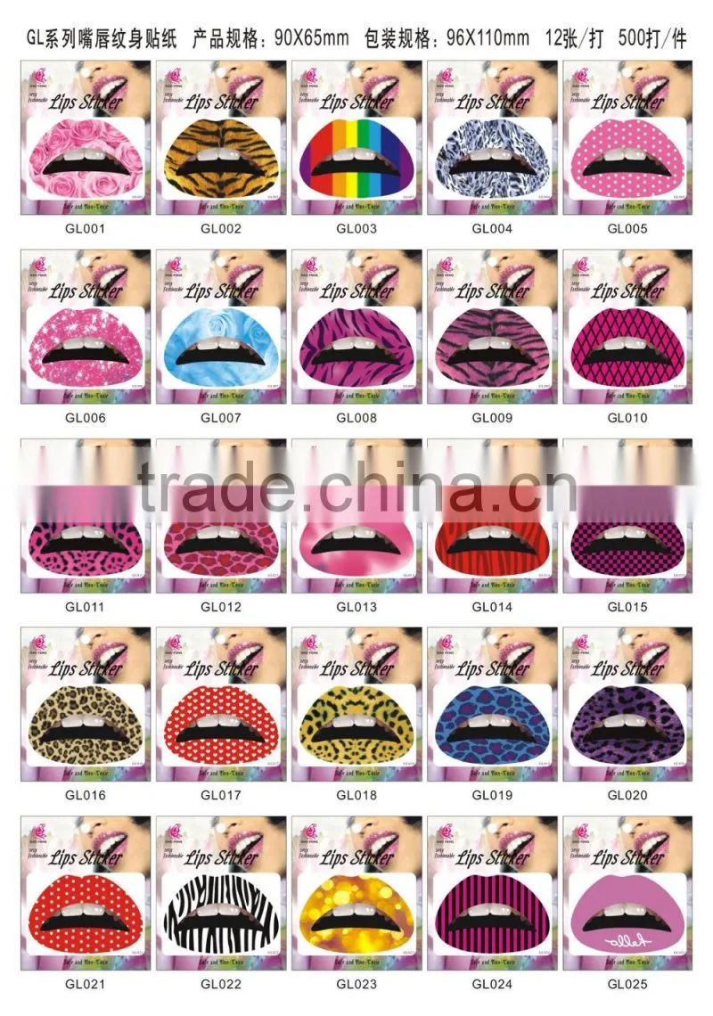 Custom temporary nation flag tattoo stickers