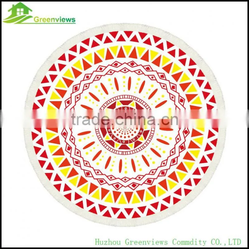 China Yoga Mat Picnic Mat mandala round roundie oversized beach towel in china custom round towel