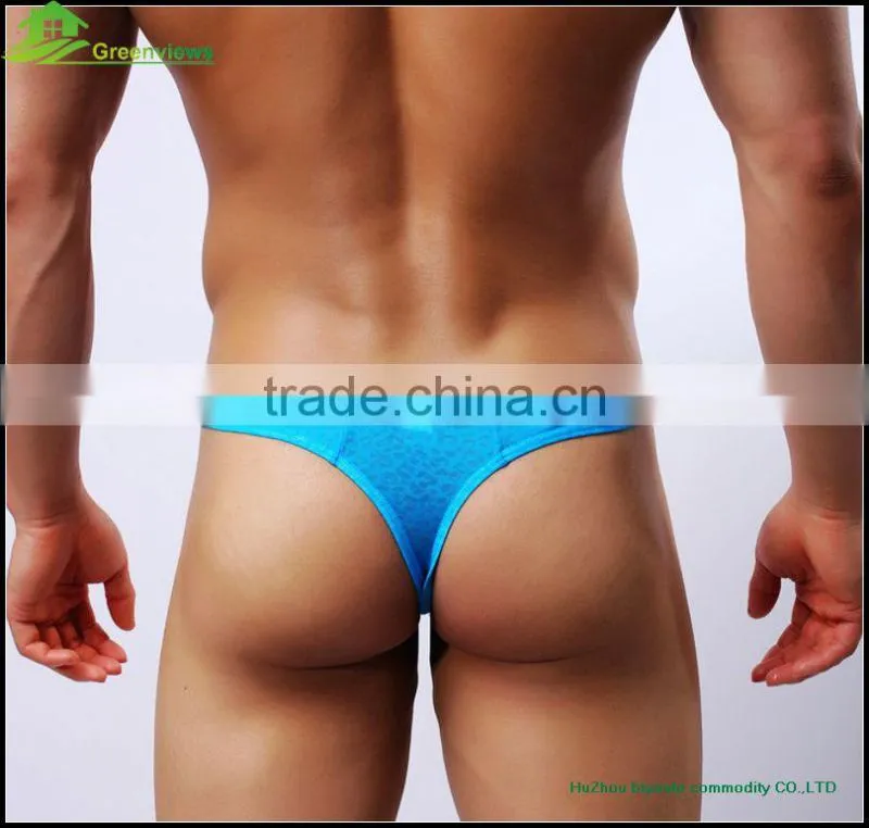Men sexy fasion underwear shorts wholesale briefs thongs spandex undergarment men sexy spandex pants knitting thongs GVYJ16