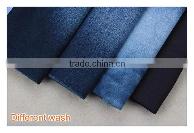 B2081 2014 mercerized cotton poly big stretch compact siro spinning denim fabric price