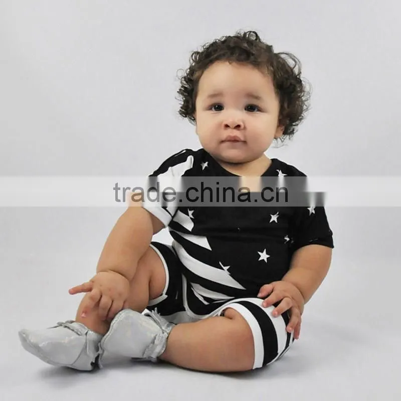 2017 Summer Kids Baby Toddler Clothing Usa Flag Printed Baby Romper Suit