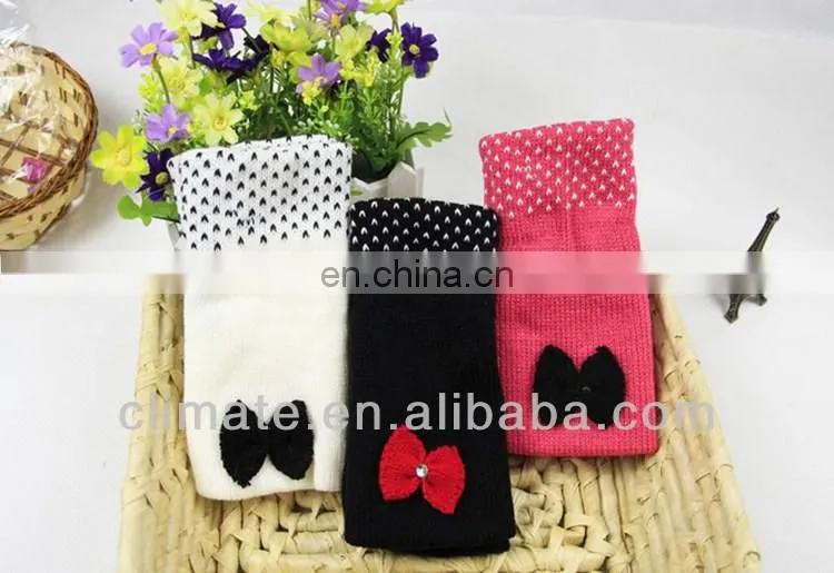 High quality fashion half finger gloves for girls