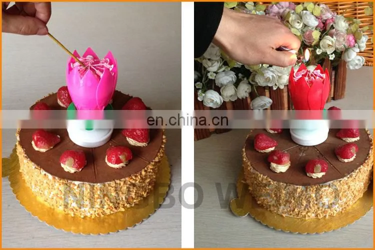 flower music party birthday candles