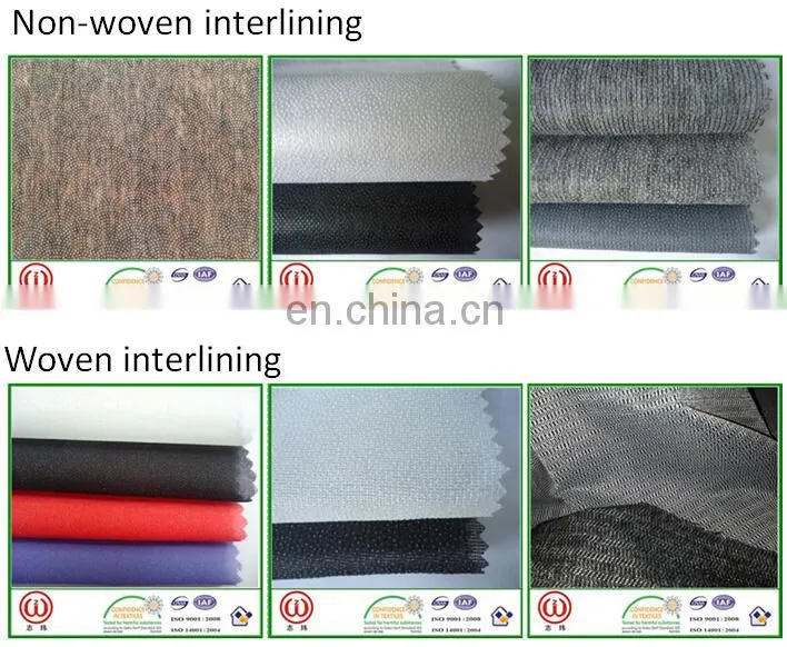 45 gsm 90 cm Width interfacing 60% polyester 40% nylon interlining for bags
