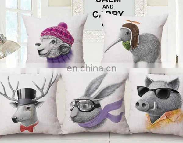 Wholesale fashion cheap sofa chair cat seat home decorative throw plain cushion cover