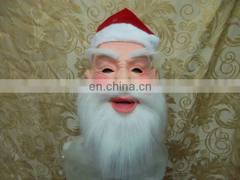 2014 Trustworthy Realistic High-grade Father Christmas mask for Christmas