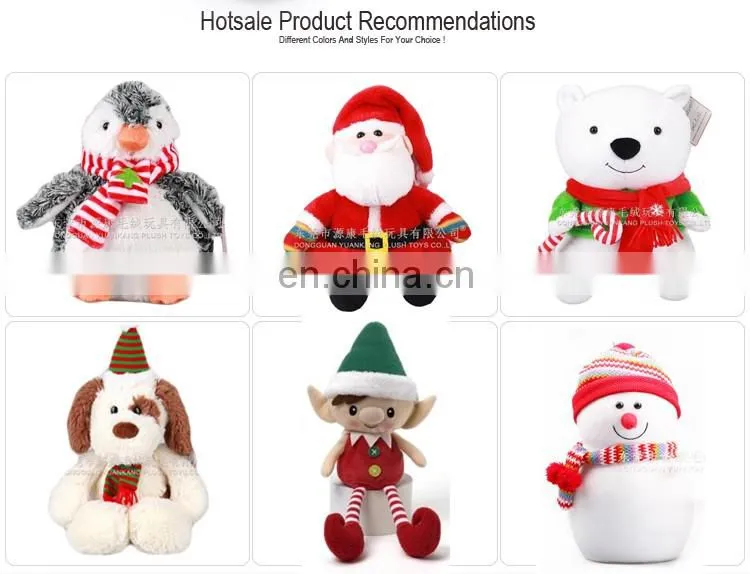 Christmas soft toy plush toys christmas elf plush toy outdoor plush santa clause small christmas animal toys