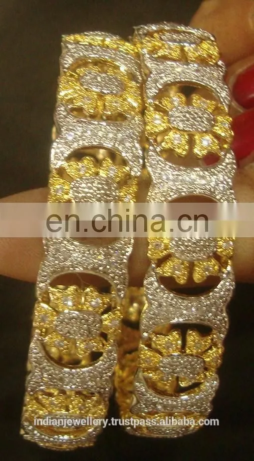 Cubic zircon jewelry bangles manufacturer, Cubic zircon jewellery bangle exporter