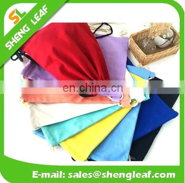 Custom different size cheap drawstring canvas bag