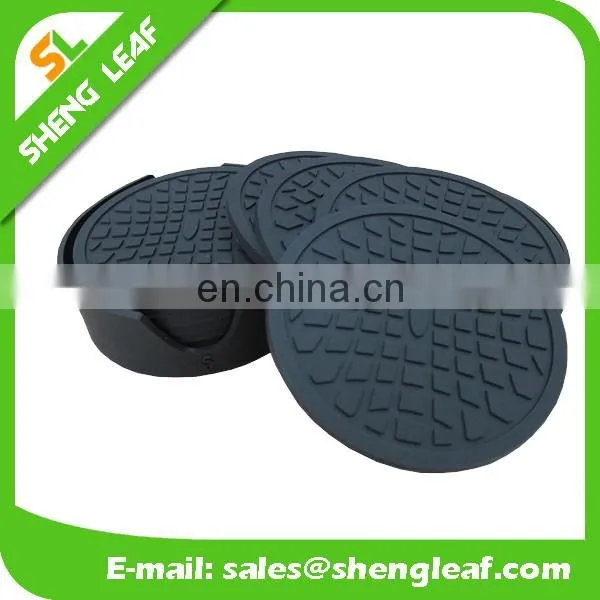 Rubber cup pad coaster with custom printing
