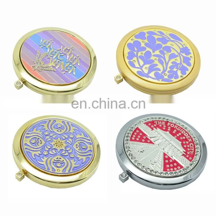 Cheap sea shell shaped pocket mirror for promotion