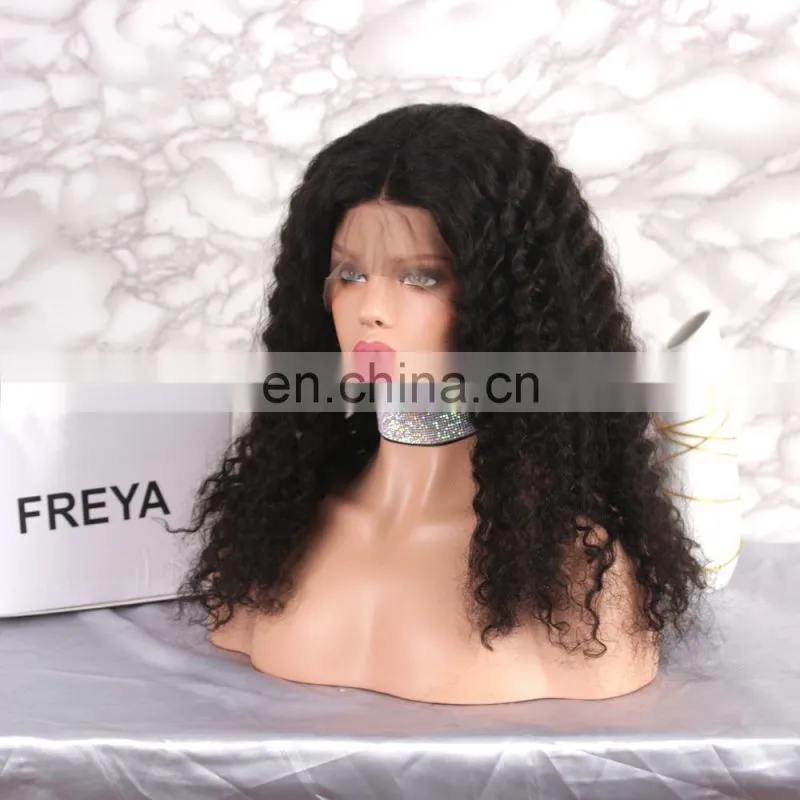 Virgin brazilian hair human hair full lace wig