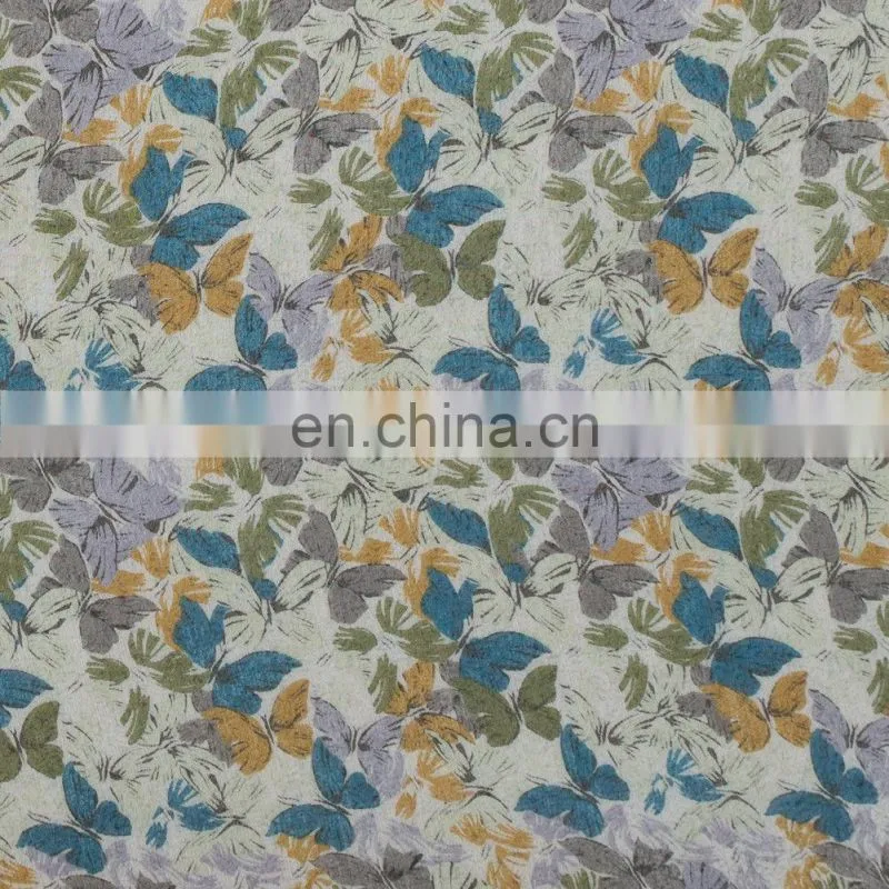 High quality printed 75D*75D crinkle chiffon/crepe GGT fabric for dresses/blouses