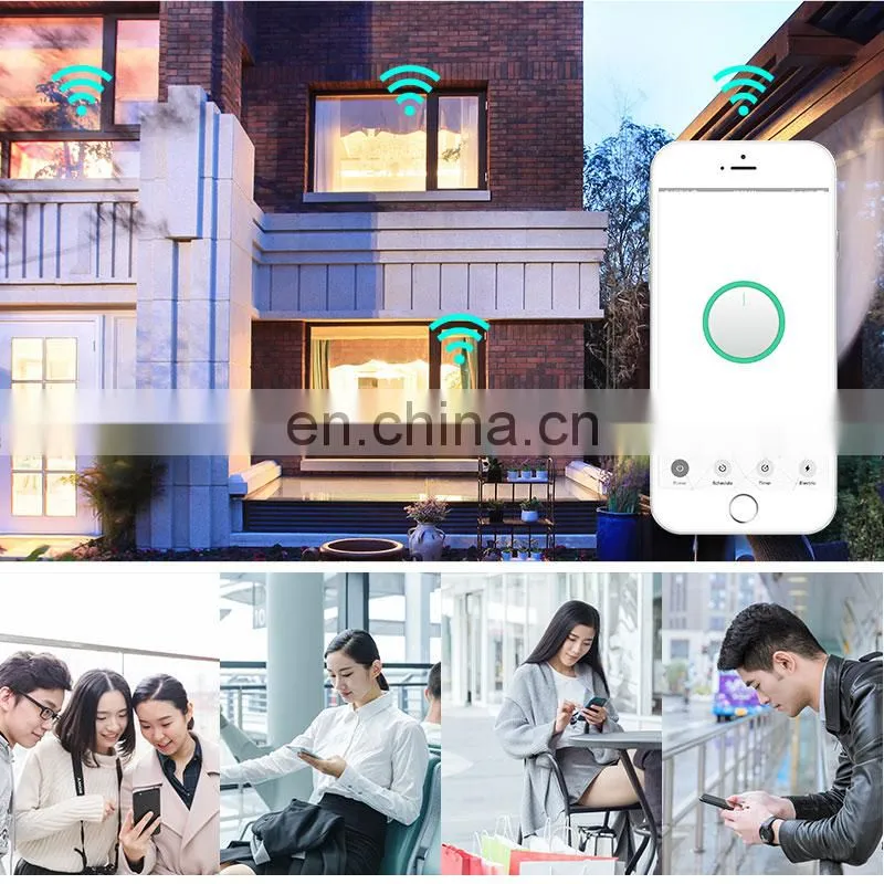 Tuya Smart Life 10A Excel Digital smart socket outlet Wifi Smart Plug Works with Alexa and google assistant