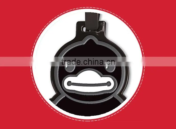 B.Duck factory wholesaler cheap personalized luggage tags with adjustable strap