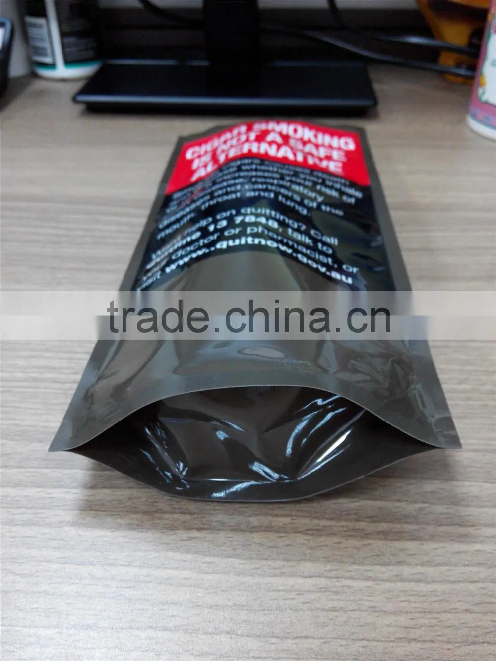Customer Printing Laminated Plastic stand up pouch with zip lock