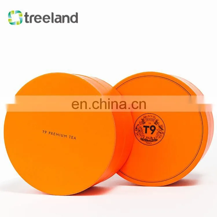 Round Big Size Paper Tube Flat Edge Luxury Gift Tube Packaging with print