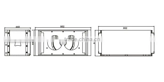 Trade assurance, double 15 inch passive subwoofer for line array system