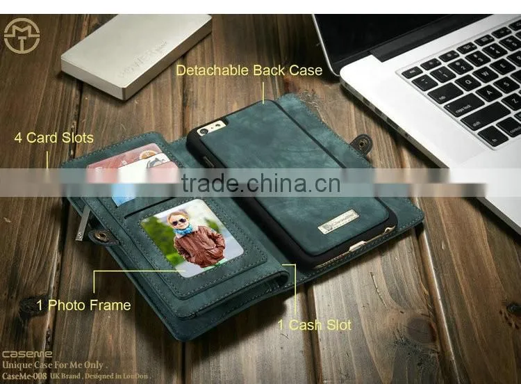 iCaseTec Mobile Accessories Case for IPhone6, Cellphone Cover for IPhone 6s, 2 in 1 Wallet Phone Case For Iphone 6