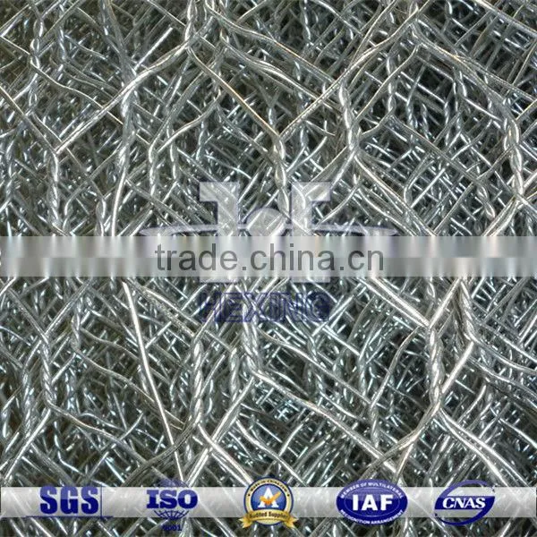 hot dip galvanized hexagonal wire mesh| gabion basket retaining wall