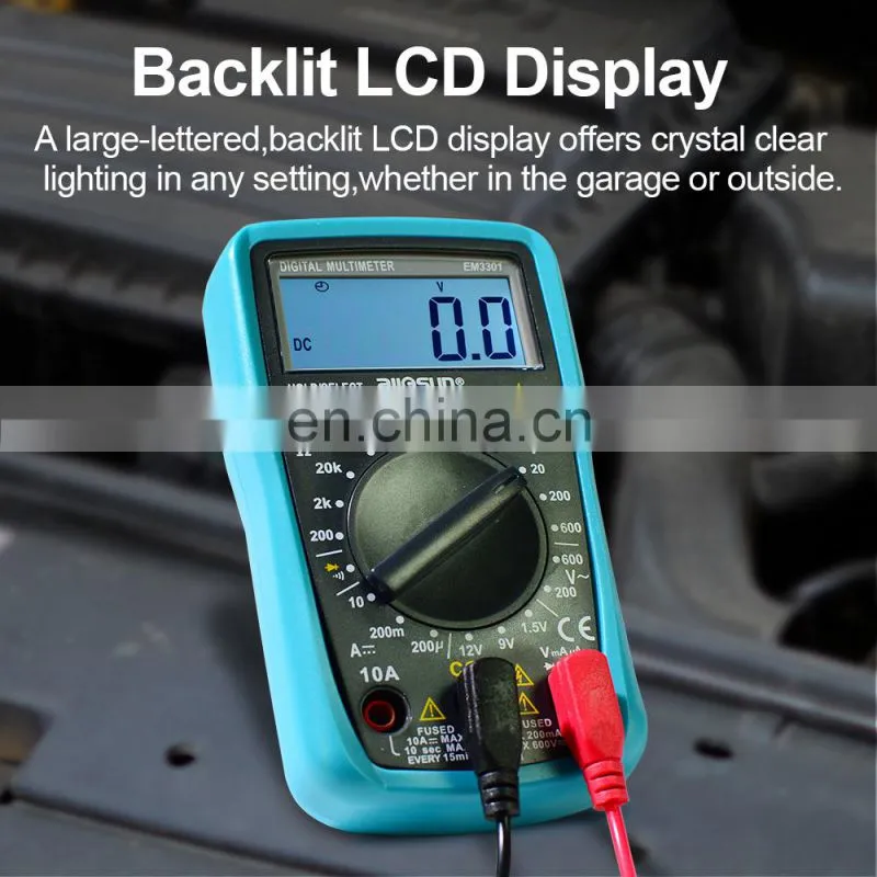 Allosun EM3301 Mini Digital Multi meter 3 1/2 1999 AC/DC Ammeter Voltmeter Ohm Portable Meter voltage meter