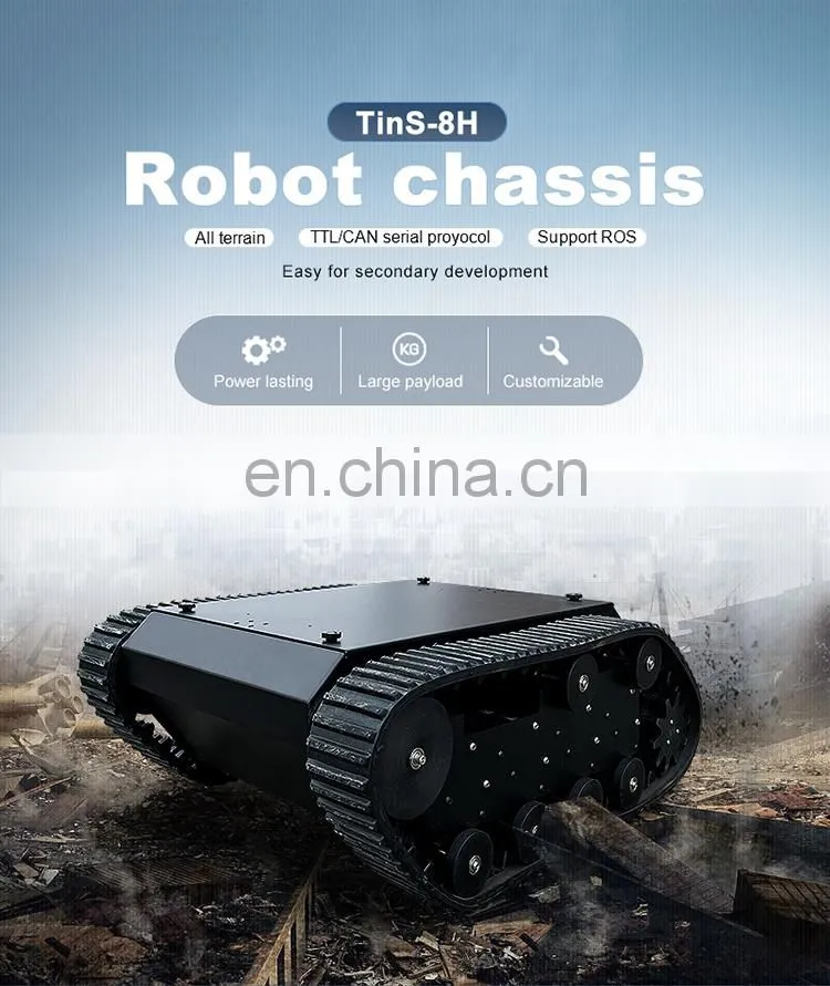 UGV electric car military vehicle track chassis track mini undercarriage