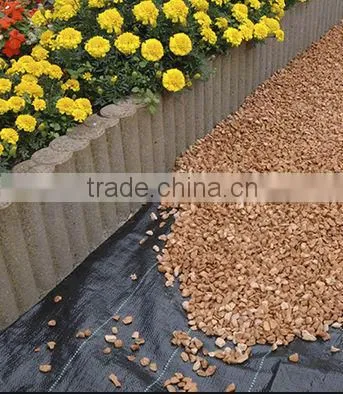 woven weed fabric used in garden , park , horticulture