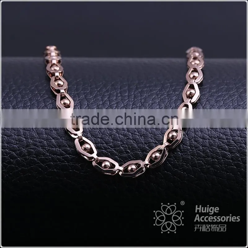 Luxuriant coffee gold plated link chain decorative chain necklace jewelry chain