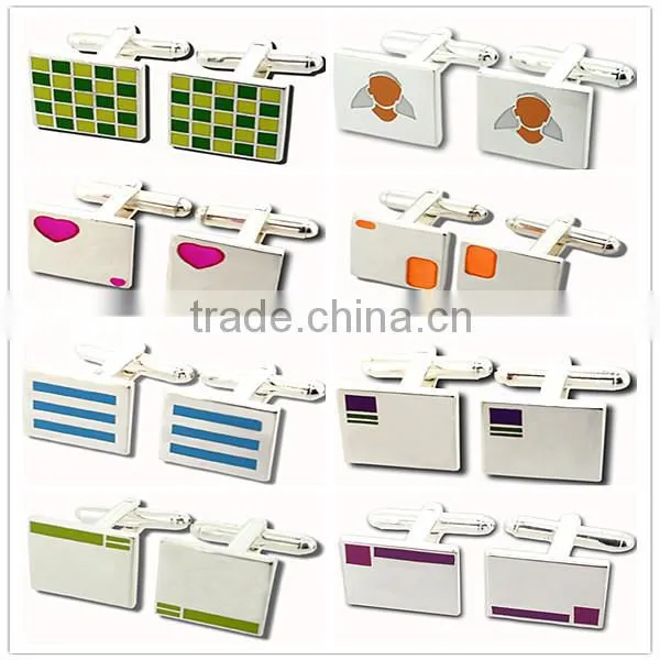 2015 fashion design popular men's cufflinks