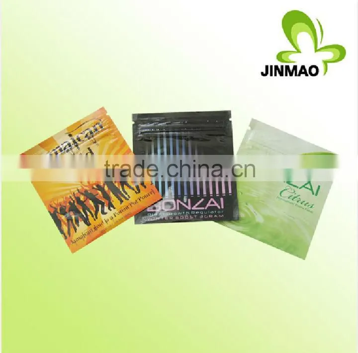 Aluminum foil back sealed small plastic bags for drugs