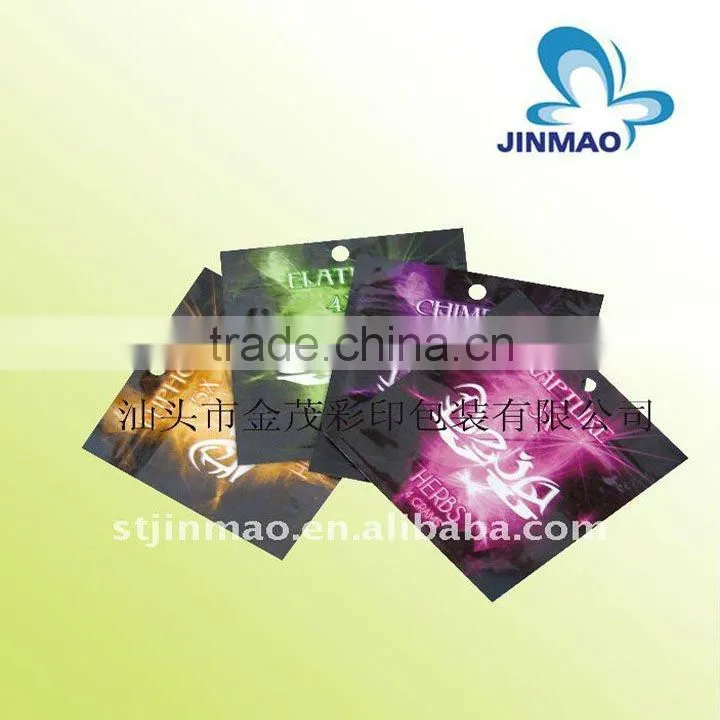 Resealable zipper standing pouches for toy packaging