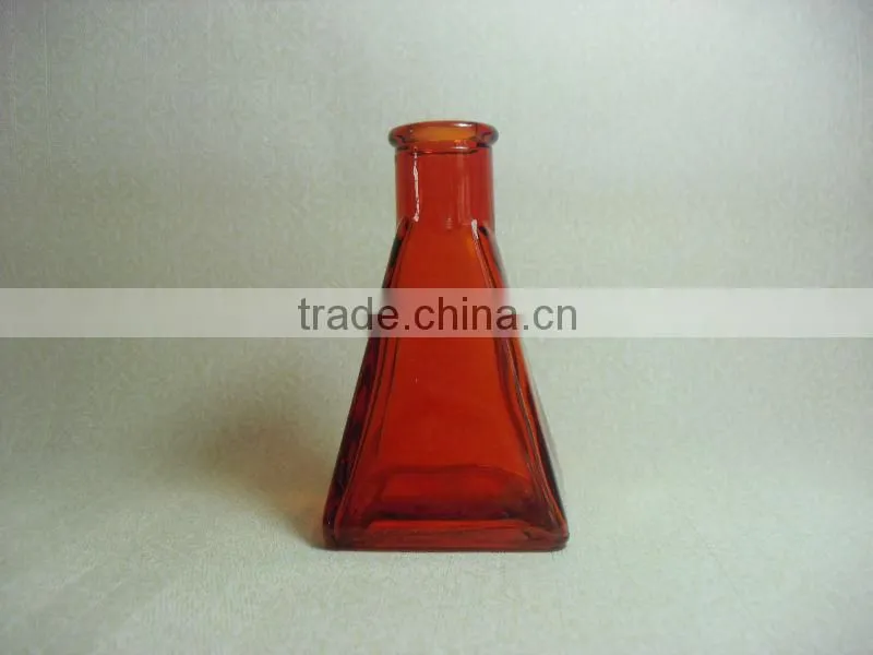 orange colour glass aromatherapy diffuser bottle
