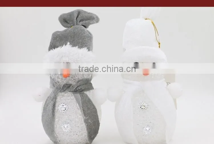 Flashing LED Snowman XMAS Tree Hanging Ornament Christmas Gift Light Up Toy Led Christmas Light