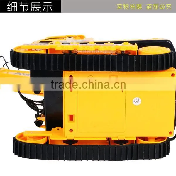8 CH RC Crawler Excavator with light and music