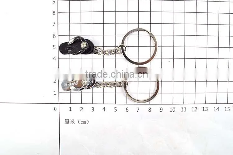 custom metal keychain promotional cute shoes keychain
