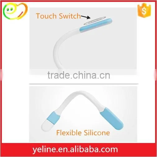 Mini flexible sinicone soft LED light with micro usb 2.0