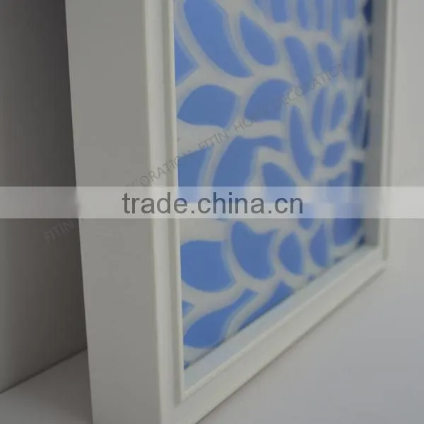 hot selling MDF framed wall clock with art painting