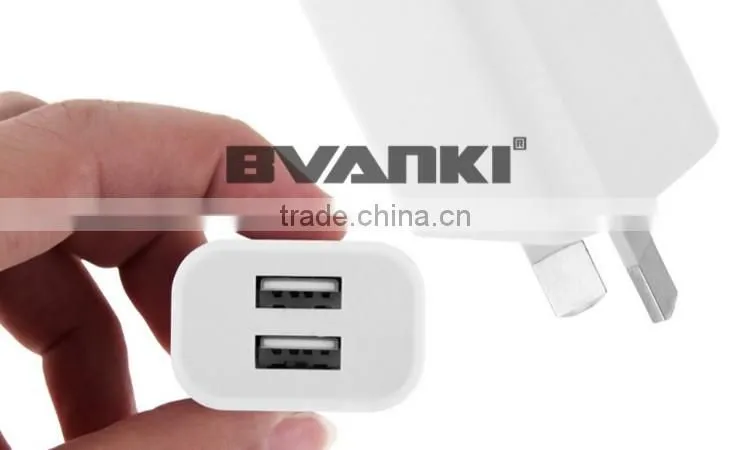 2016 trending products AU UK US EU plug USB travel charger 2.1A universal 2 Ports Dual USB wall charger for samsung