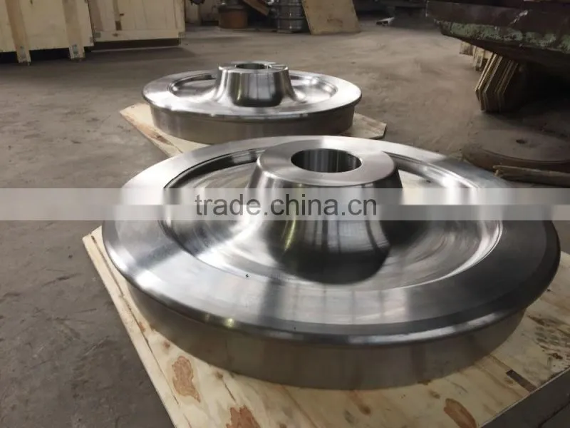 Large table low voltage rail operated ladle transfer car wheel for shipyard
