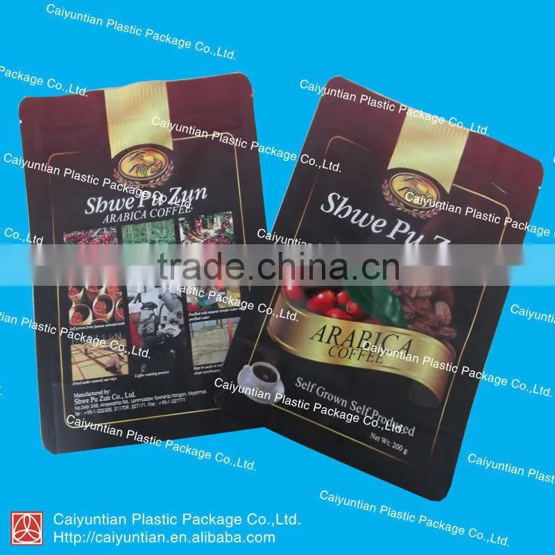 Tin Tie tea bags with window custom stand up pouch eight-sealing stand up bag