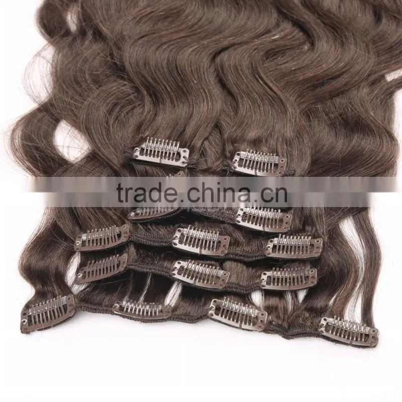 Buy body wave virgin remy hair extensions clip in 7 pieces