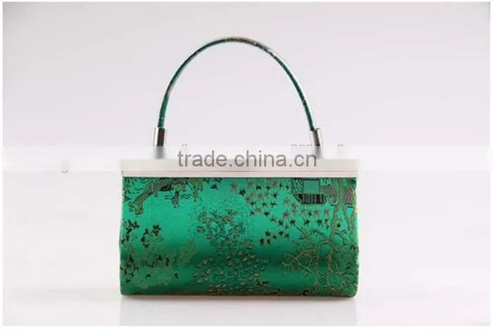 Colourful silk cloth mini bag classical bride hand bag evening bag