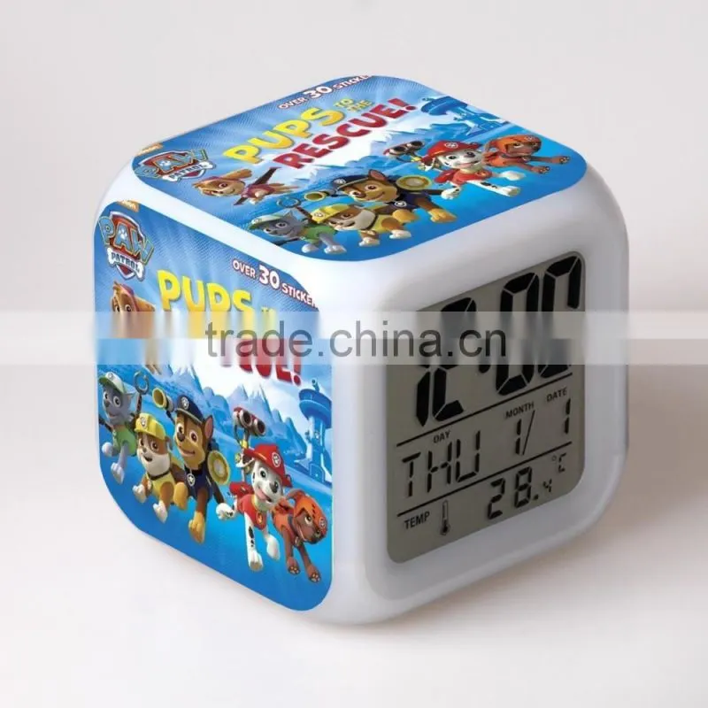 LED Color Change Digital Alarm Clock Projection Sync Thermometer Date Time