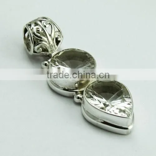 Awesome Bezel Setting Pendant, Handmade Silver Jewelry, 925 Sterling Silver jewelry