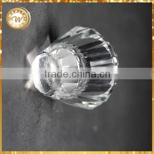Durable top sell crystal pedestal candle holder